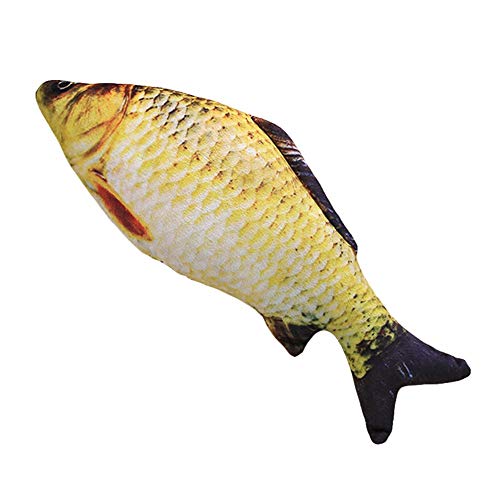 3D-Fisch-Plüschpuppe Spielzeug dekoratives Wurfkissen Katzenspiel Kauen Kratzfang Katzenminze Spielzeug Bett Kinderzimmer Raumdekoration Fischform Sleepin professionelles Design