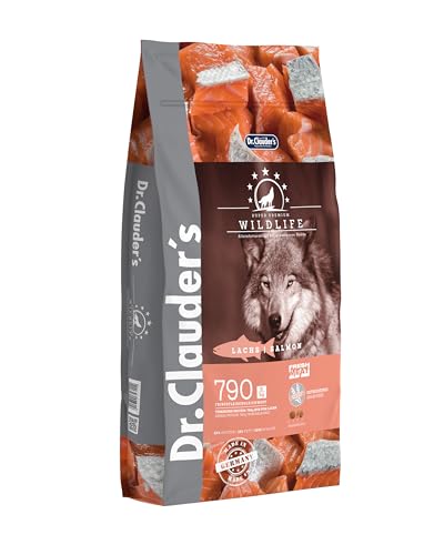 DR.CLAUDER S - Wildlife Natürliches Trockenfutter mit Omega-Fettsäuren und Mineralien für ausgewachsene Hunde. Getreidefreies Alleinfutter im Beutel ohne Konservierungsstoffe 11 5kg Lachs