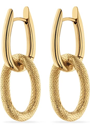 FAVS Damen-Creolen Edelstahl One Size Gelbgold 32021813