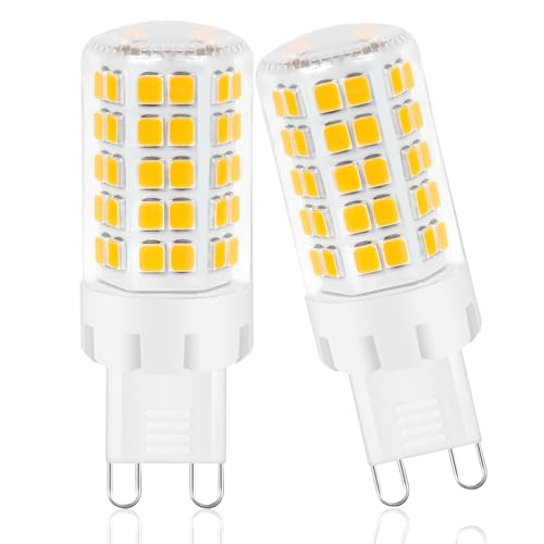 Cinsenten 8W G9 LED Lampe Warmweiß 3000K Ersatz 60W 80W Halogen Leuchtmittel GU9 Flimmerfrei LED Birne G9 für Deckenleuchten Wandlampen Tischlampen Warmweiss 3000K 2P