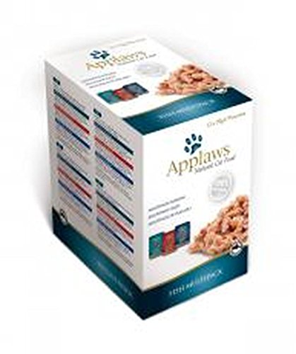 Applaws Katzenfutter Beutel Fish Multi Pack 12 x 70g Pack von 4