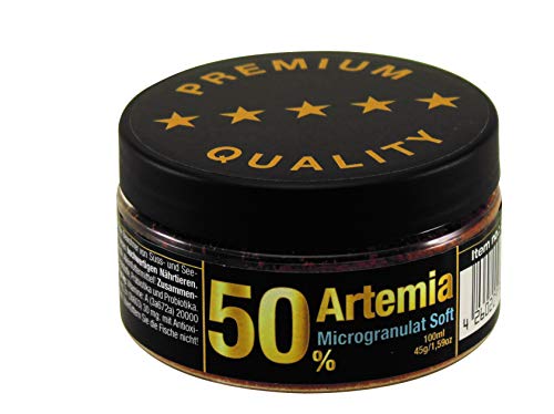 Premium Fischfutter Aquarium 50% FÜR WACHSTUM FARBENPRACHT   sehr gut verträgliches Softgranulat 100ml   Aquarienfischfutter Aufzuchtfutter Garnelenfutter