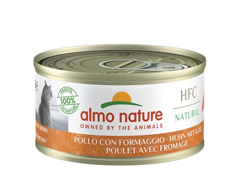 almo nature HFC Natural Katzenfutter nass - Huhn mit Käse 24er Pack 24 x 70g