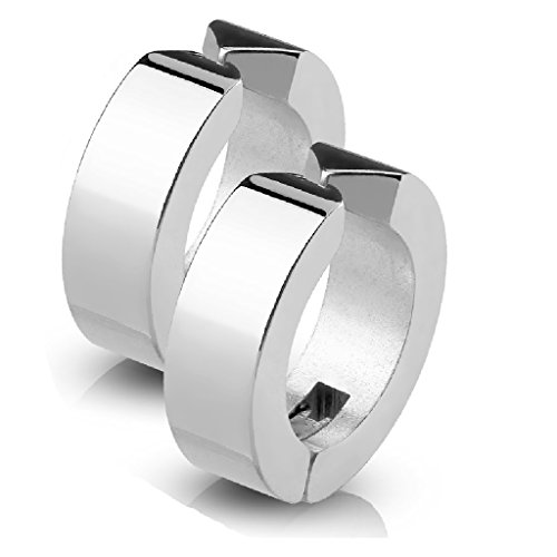 Tapsi s Coolbodyart Ohr Clip Creole Edel Stahl Silber