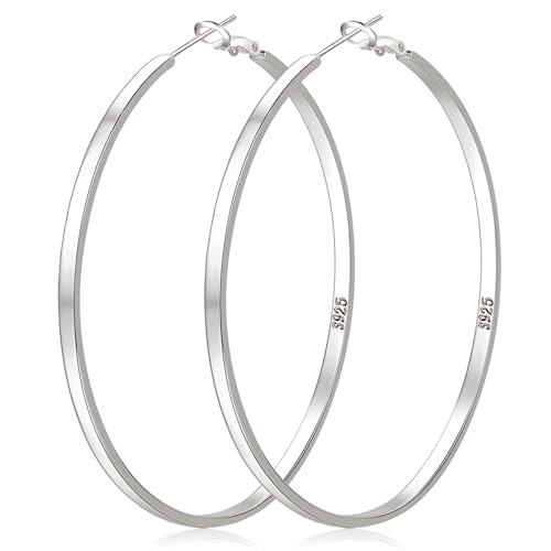 LOUMILEO 925 Hypoallergen Groß Leichte Sterling für