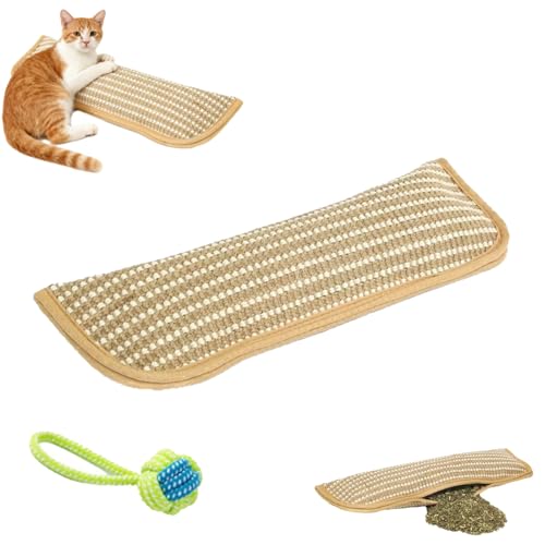 Generisch Katzenliebe - Dual-Use Katzenminze Kissen für Spiel und Zwei in Eins Katzenminze Spielzeug Katzenspielzeug Kratzfest und Bissfest Stressabbau Katzenkissen-S