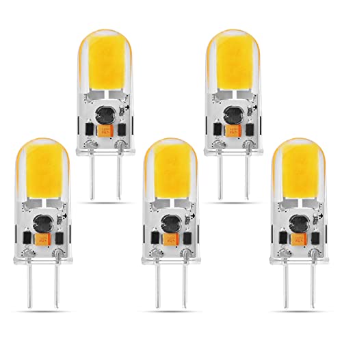 .35 Lampen 3W AC DC Dimmbar.35 270LM Ersatz für 30W.35 Halogenlampen Kein Flimmern 5er Pack Color Warm White 3000K