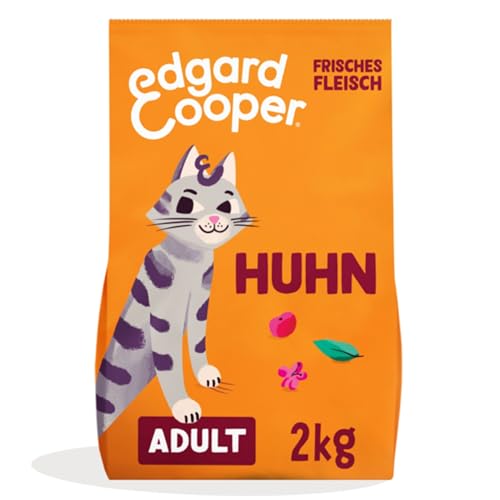 Edgard Cooper Katzenfutter Trockenfutter für Katzen Huhn 2kg Getreidefrei voll von frischem Fleisch und natürlichen Zutaten geeignet für sterilisierte und aktive Katzen