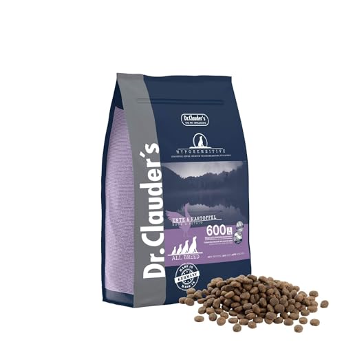 DR.CLAUDER S - Hyposensitive Trockenfutter mit Singleprotein für Sensible ausgewachsene Hunde. Getreide- und glutenfreies Alleinfuttermittel im Beutel 350g Ente Kartoffel