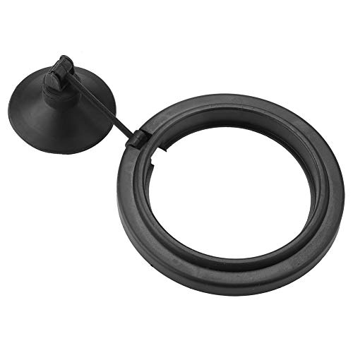 Naroote Fisch -Fütterungsring Betta Fischspielzeug Aquarium Fisch Sichere Schwimmende Lebensmittelfuttermittelkreis mit Saugnapf - Urlaubs Feeder für Guppy Betta Goldfische und Andere Kleine