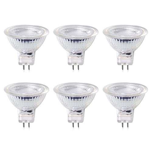 Luxvista 220V GU5.3 MR16 LED Warmweiß 3000K 5W Spot Ersetzt 50 Watt Halogenstrahler 320LM 25 Abstrahlwinkel Nicht Dimmbar 6 Stück