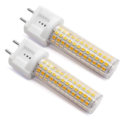 G12 LED-Glühbirne 15W Bi-Pin Corn Light Äquivalent 120W Halogenlicht 4000K 1500 Lumen Mais Licht Deckenleuchte Flutlicht für Haus Straße Garage Landschaft Lagerhaus 2er-Pack Natürliches Weiß