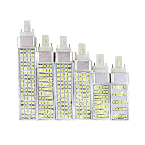 JrEam G23 G24 E27 5W 7W 9W 11W 13W 15W 85V-265V AC Horizontale Steckerlampe LED PL Maiskolbenlampe Spotleuchte Warm White G24 13W