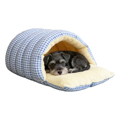 Generisch Katzen Schlafsack Bett - Warmer Kuschelsack Weiche Schlafhöhle Gemütlicher Rückzugsort für Welpen Komfortable Ruhe Lösung für Winter Camping Reisen Zuhause Balkon Schlafzimmer Wohn
