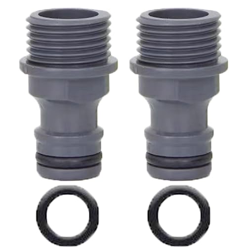 1.27 cm 1 2 Zoll männlicher Anschluss 2 Stück Gartenschlauch-Wasserhahn-Anschluss Gewinde-Wasserhahn-Adapter Schnellverbinder für Gartenschlauchrohr und Gartendüse