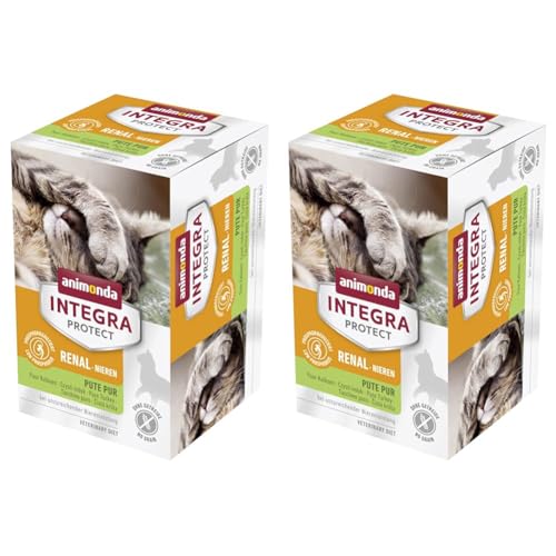 animonda Integra Protect Nieren Katzen Nassfutter bei Niereninsuffizienz Pute pur 6 x 100 g Packung mit 2