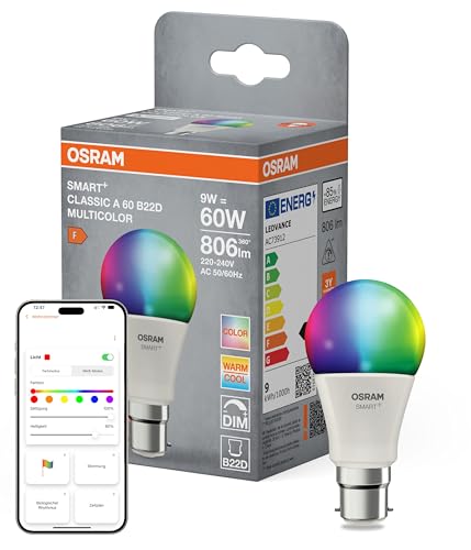  SMART Kolbenform A60 RGBW kompatibel Alexa und Google Home Tunable White Multicolor WLAN Filamentdesign
