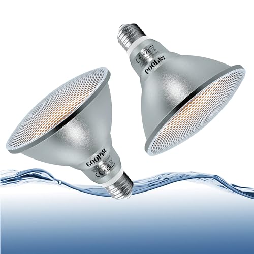 Goopig PAR38 18Wß 2700K Ersetzt 120W Halogenühlampe 2er 2000lm AC 230V Leuchtmittel Flimmerfrei Strahler Reflektorlampe IP65 Abstrahlwinkel 60 Birnen