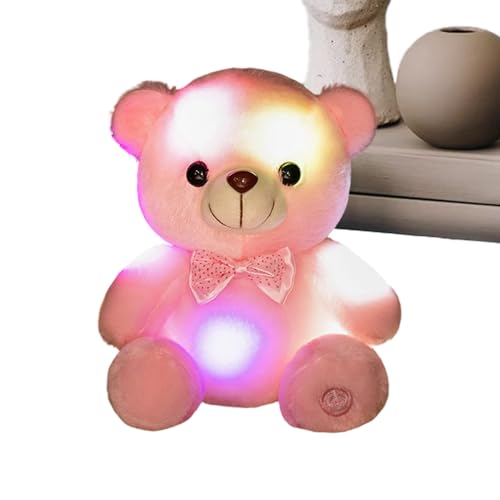  Farbenfroh Strahlende Niedliche Puppe Im Dunkeln Als Bärenpuppe   Für Mädchen Weihnachten Valentinstag und Geburt