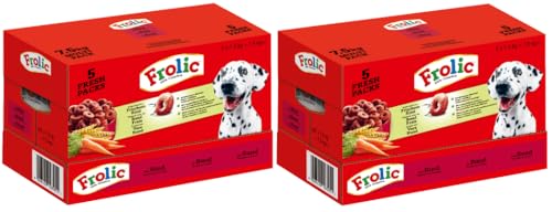 FROLIC Beutel Multi Pack 5 Fresh Packs 2X 7 5kg Rind Karotten und Getreide