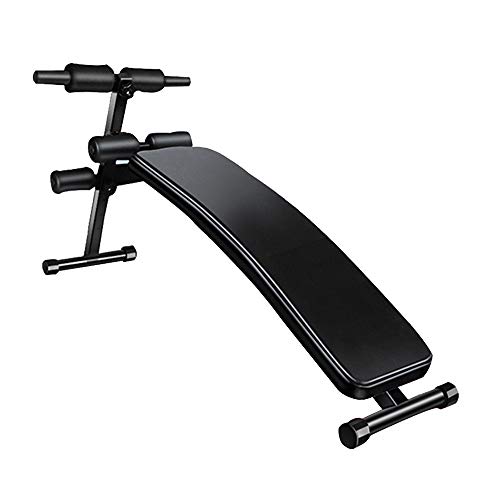 XDLEDMKIZ Hantelbank klappbare Sit-up-Bank für Fitnessstudios Fitnessgerät für Zuhause Bauchmuskelbank für Männer Bauchmuskelbank für Frauen schlanke Taille Trainingsbank für