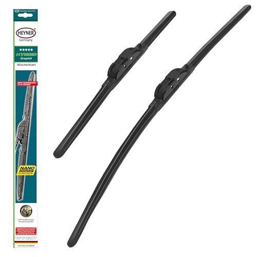 HEYNER Scheibenwischer Set passend für VW Golf Plus 01.2009-02.2014 HYBRID Flachbalkenwischer Frontscheibenwischer