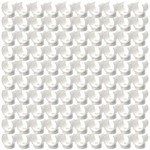 100 Stück robuste Rohrschellen Aufhänger Schlauchhalter U-förmiger Klemmverschluss dauerhafter Wasserverschluss