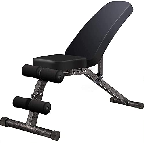 XDLEDMKIZ Multifunktionale klappbare Hantelbank neues Hantel-Sit-up-Gerät verstellbare Liegefläche Bauchmuskeltraining Fitnessgerät Vier Modelle geeignet für Verschiedene P
