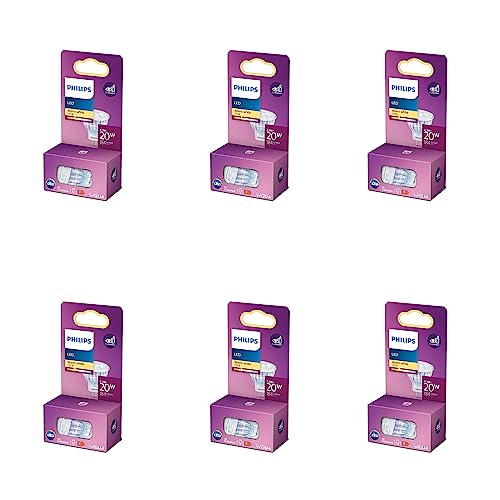 Philips Vorteilspaket - GU4 - LED Spot MR11 - 12 V - 20W - Nicht dimmbar - Warmweißes Licht - Set 6 Stück