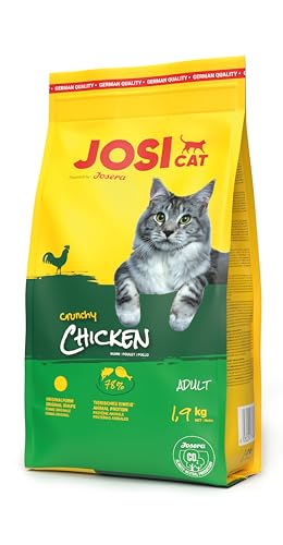 JosiCat Crunchy Chicken 1 x 1 9 kg Adult Premium Trockenfutter für Katzen mit zartem Hühnchen wertvollen Fettsäuren Powered by JOSERA Katzenfutter Alleinfuttermittel 1er Pack