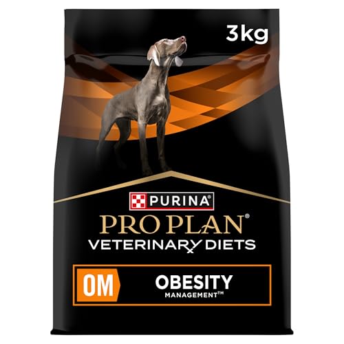 PRO PLAN Veterinary Diets OM Obesity Management Hund 3 kg Alleinfuttermittel für ausgewachsene Hunde Zur Verringerung von Übergewicht Kalorienarm Proteinreich