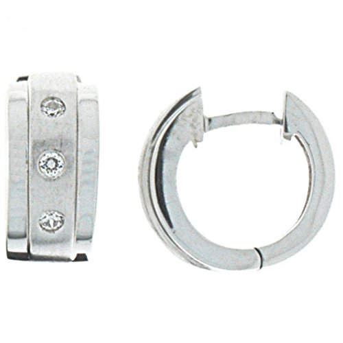  Ohrringe XS8526 Damen Creolen Modern Classic Sterling 925 weiß Zirkonia