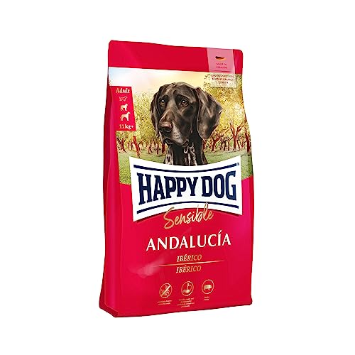 Happy Dog 60886 - Supreme Sensible Andaluc a Ib rico-Schwein - Trockenfutter für ausgewachsene Hunde - 1 kg Inhalt