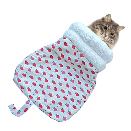 Generisch Katzen Schlafsack Warmes Weiches Gemütliches Nest - Winter Katzenkörbchen Kuschelnest Für Outdoor Zuhause Wohnung Sofa Für Kätzchen Und Welpen Zum Gemütlichen