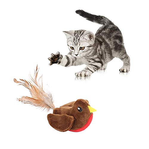 Cat Toy Zauberstab Katze Ballspielzeug Katze Bälle Katzenfeder Brown