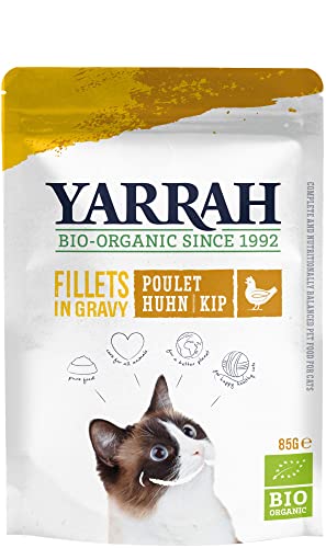 Yarrah Cat Organic Fillets with Chicken in Gravy 6 x 85 g