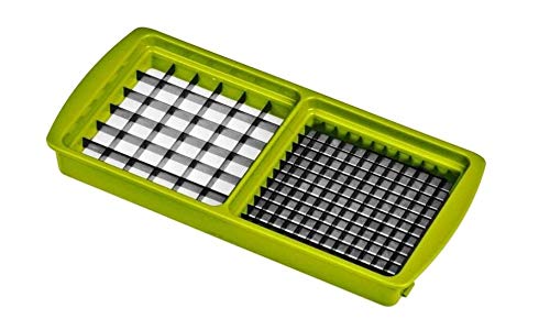 Unbekannt Neu Ersatzteile für Genius - Nicer Dicer Plus Grund-Deckel - Hobeleinsatz - Messereinsätze - Sparschäler - Behälter - Deckel 6mm x 6mm und 12mm x 12mm Kiwigrün