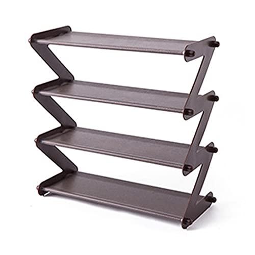 Schuhregal Schuhaufbewahrung Schuhe Rack Multifunktionale mehrschichtige Edelstahl Dekorative Regalanlage Bücher Sundies Storage Dorm Room Stand Organizer für Wohnzimmer Ankleidezimmer und Flur