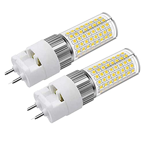 G12 LED-Glühbirne 16W Bi-Pin Corn Bulb Äquivalent 150W Halogenlicht 6000K 1600 Lumen Mais Licht Deckenleuchte Flutlicht für Haus Straße Garage Landschaft Lagerhaus 2er-Pack Kühles Weiß