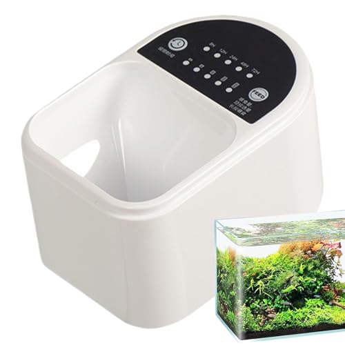 Xijobido Fischfutterautomat Intelligenter Timer Für Automatische Fischfütterung - Zeitgesteuerte Fütterung für Gartenteiche und Urlaub Haustierfische