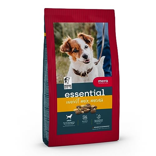  essential Univit trocken alle Hunderassen Geflügel gesundes Futter Omega 3 Omega 6 Haut Fell Mix Menü 5 kg