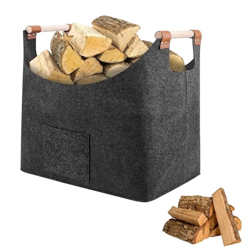 Kaminholzkorb  örbeörbe für Kamine Aufbewahrungskorb für Einkäufe Brennholz Zeitungen Tragetasche aus robustem und multifunktionalem c