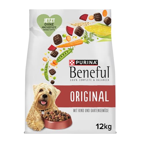  Original Hundefutter trocken mit Rind und Gartengemüse 1er Pack 1x 12kg