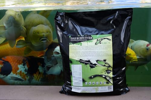 DAS KOIFUTTER GRÜN 5 KG gesundes Wachstum und hohe Vitalität schwimmend für Koi und Goldfische 5 KG