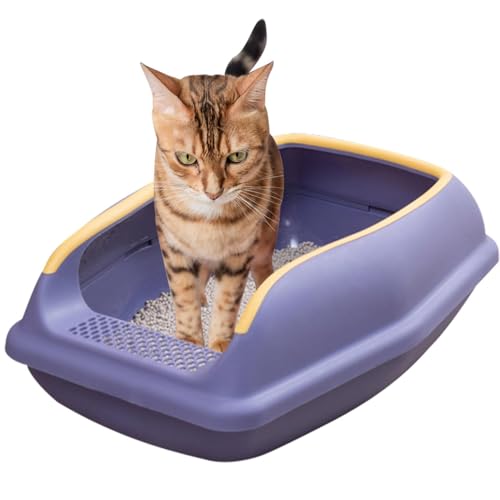 Versteckte Katzentoilette Möbel   Stilvoller Umfassungsschrank modernes Haustierhaus Dekorative Katzentoilettenabdeckung Katzen Waschraum platzsparendes Design Indoor WC Organizer