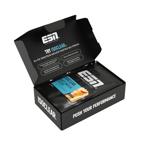 ESN ISOCLEAR Whey Isolate Taster Box 5x 30g Proteinlimo mit fruchtig leckerem Geschmack clear Whey   made in Germany