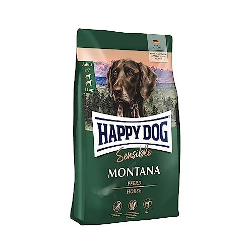 Happy Dog 60486 - Supreme Sensible Montana Pferd - Hunde-Trockenfutter für ausgewachsene Hunde - 4 kg Inhalt