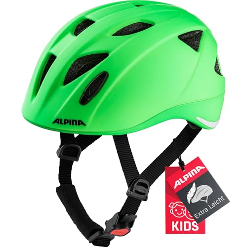 Alpina XIMO L.E.   Leichter Sicherer Bruchfester Optionalen LED Licht Für Green matt 47 51 cm