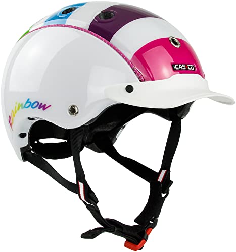 Casco Kinder Unisex Mini2 Kinderhelm Regenbogen XS 46-52cm