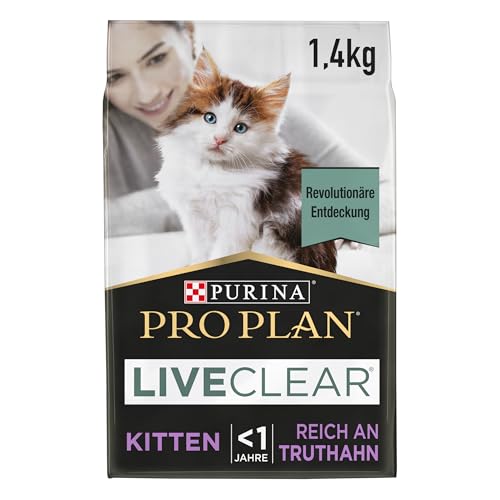 Pro Plan LIVECLEAR KITTEN Katzenfutter trocken reich an Truthahn 6er Pack 6 x 1 4kg